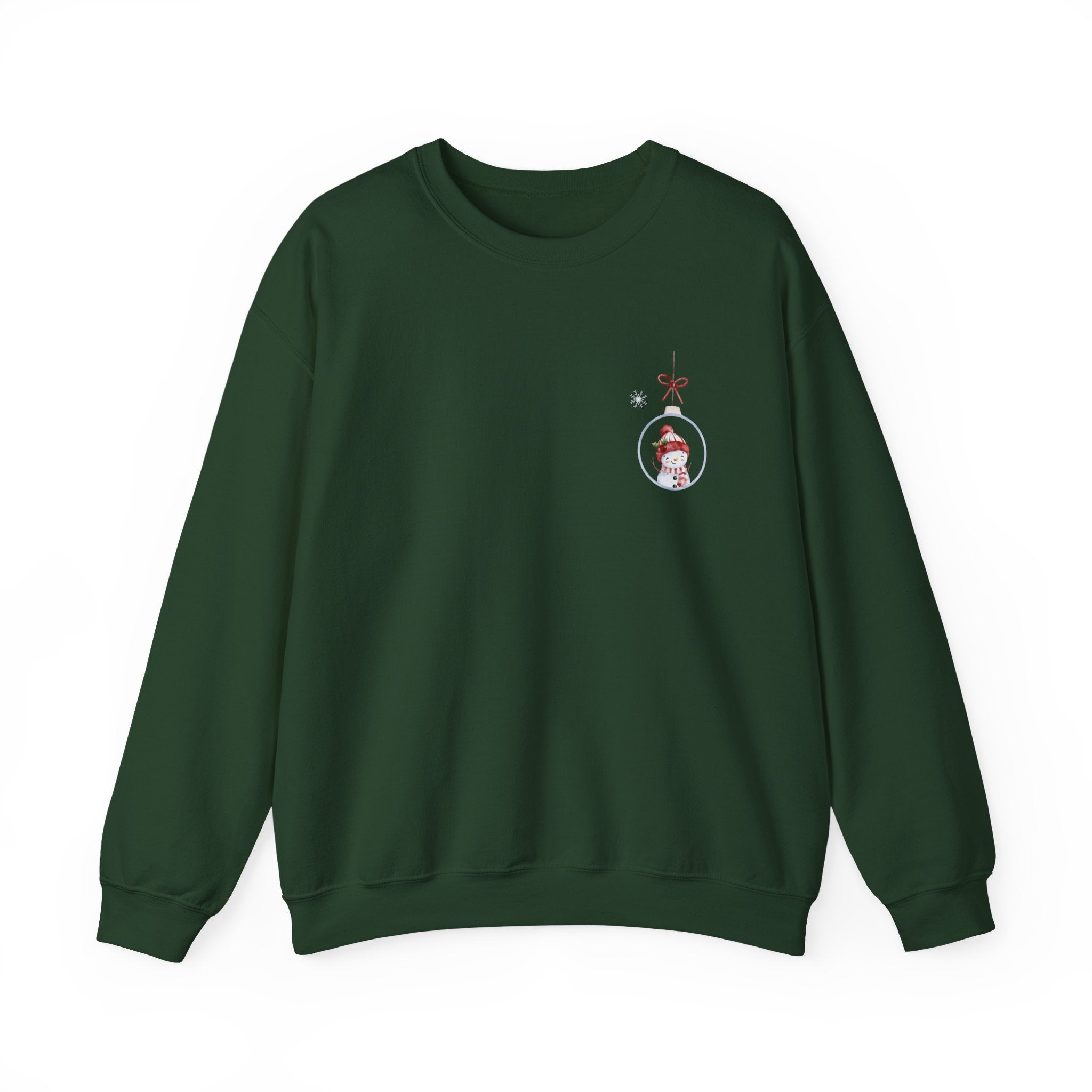 Festive Snowman Ornament Crewneck Sweatshirt