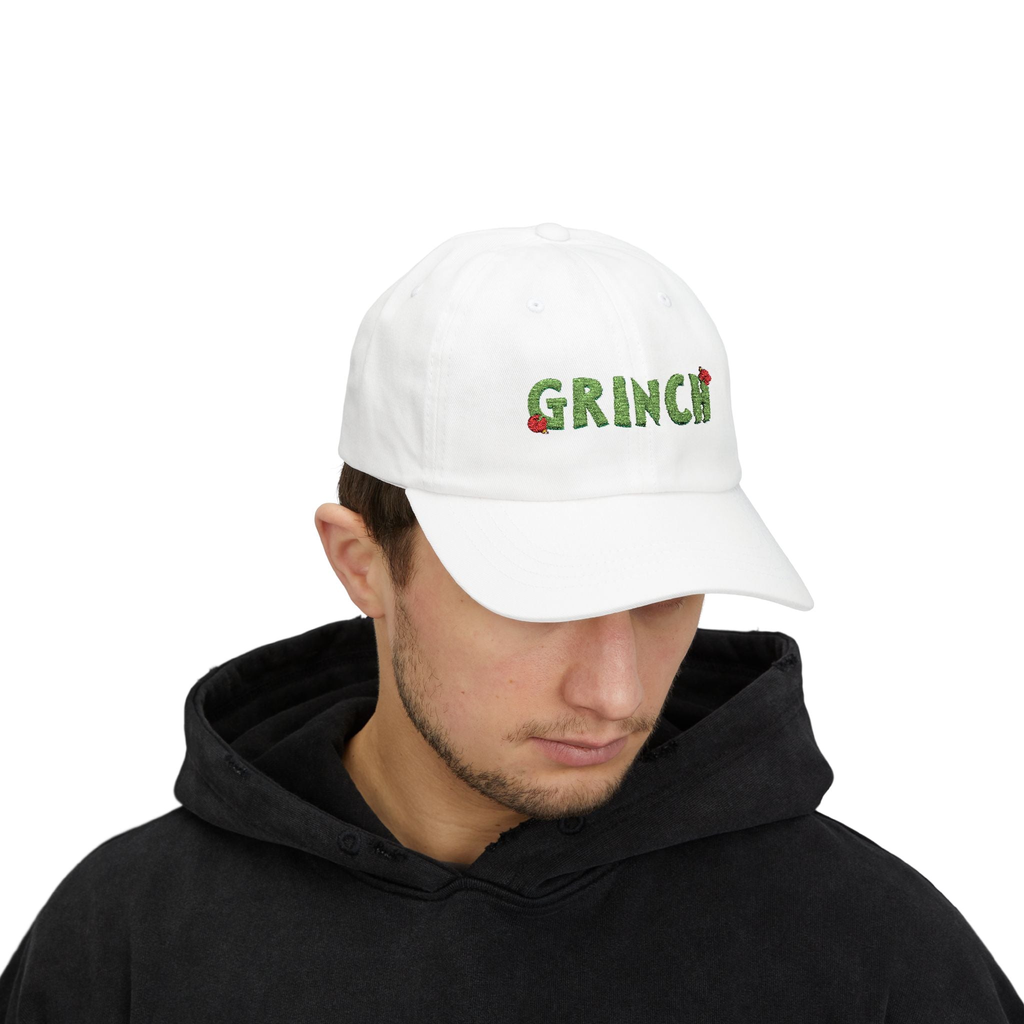 Grinch Embroidered Adjustable Hat