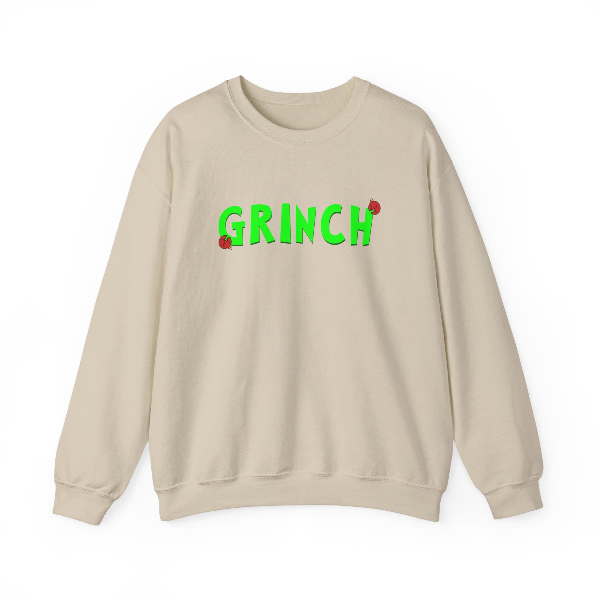Grinch Holiday Embroidered Crewneck Sweatshirt