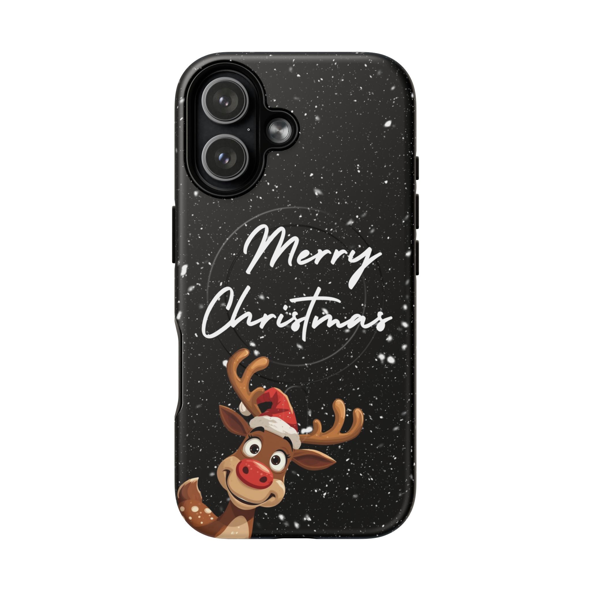 Merry Christmas Reindeer IPhone Magnetic Cases | 14-17 iPhones