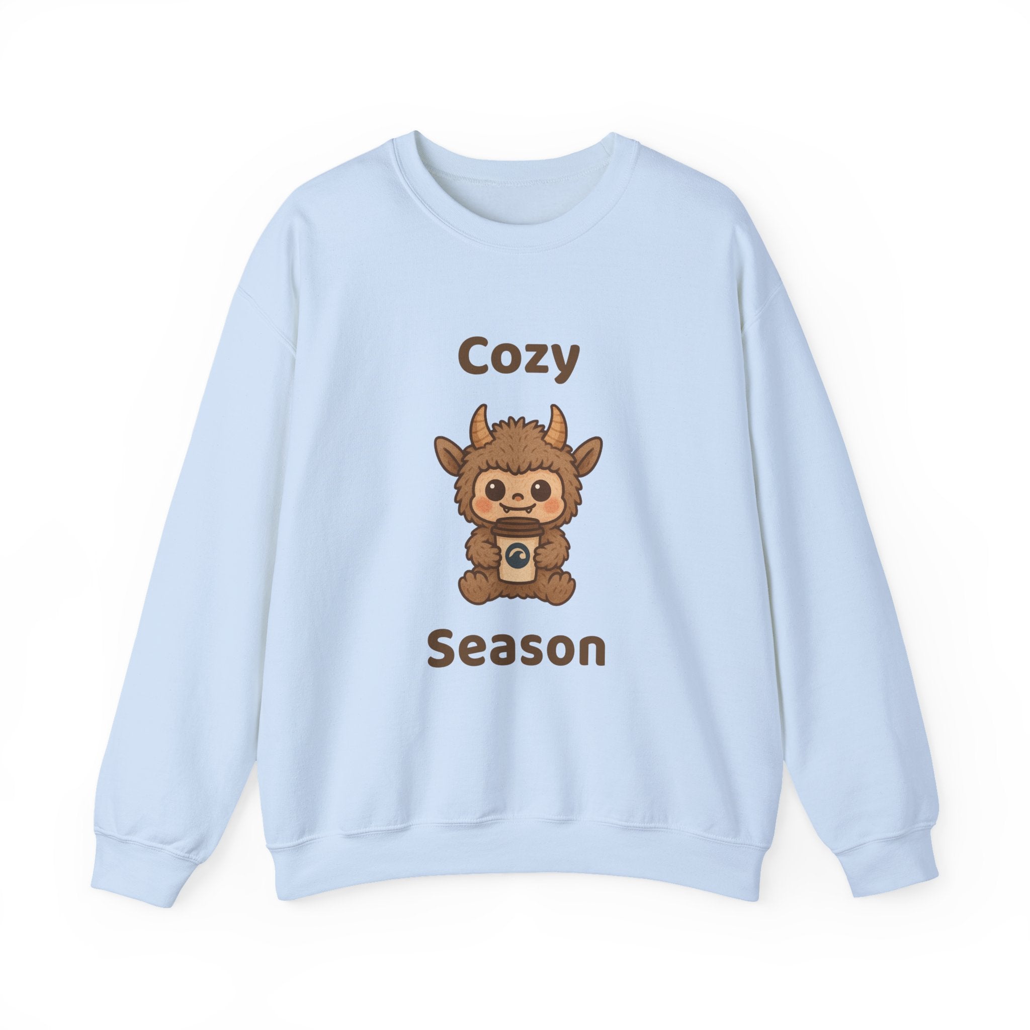 Cozy Season Furry Monster Youth Crewneck Sweatshirt