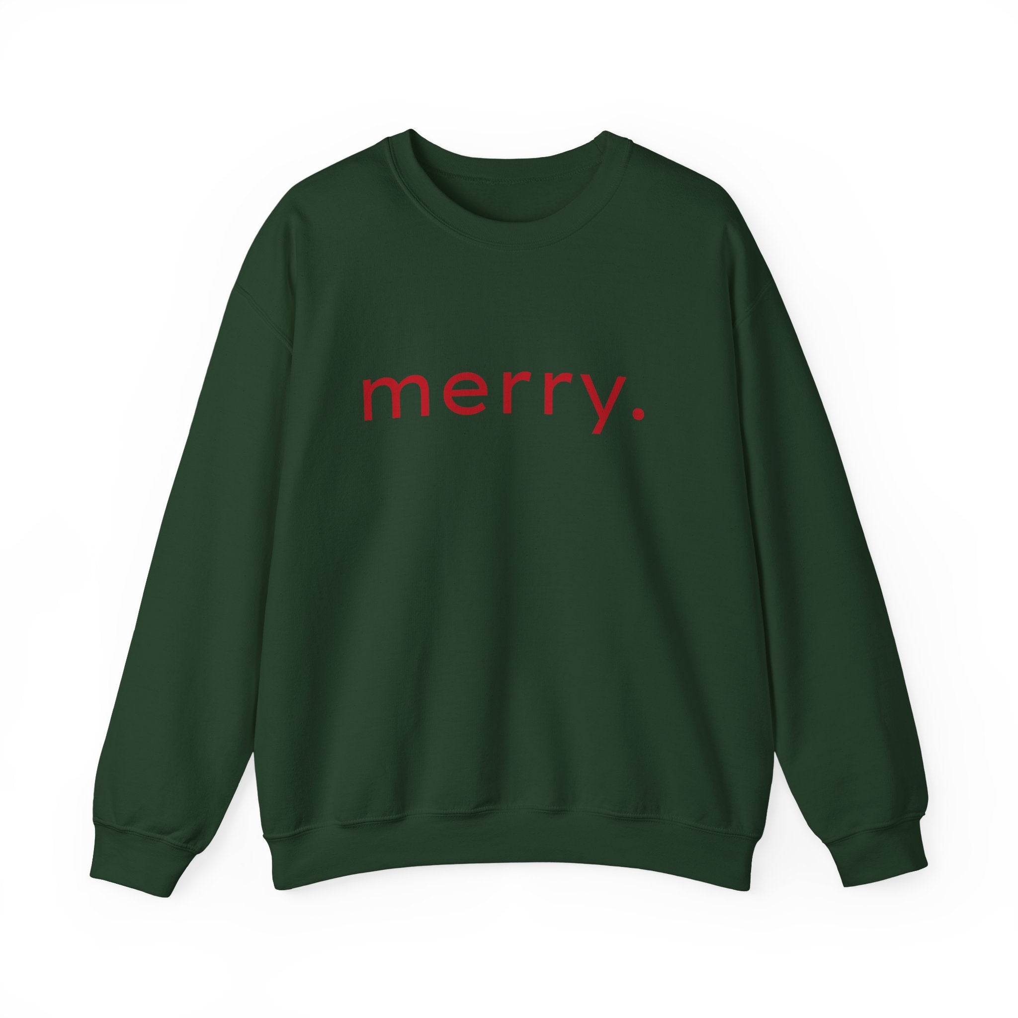 Merry Crewneck Sweatshirt (Red Print)