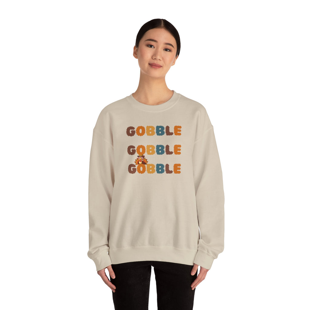 Thanksgiving Gobble Sweatshirt | Unisex Heavy Blend Crewneck