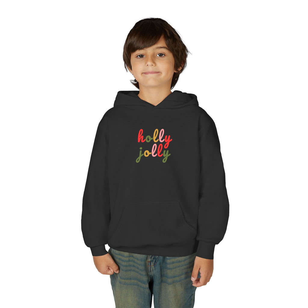 Holly Jolly Holiday Youth Hoodie Sweatshirt