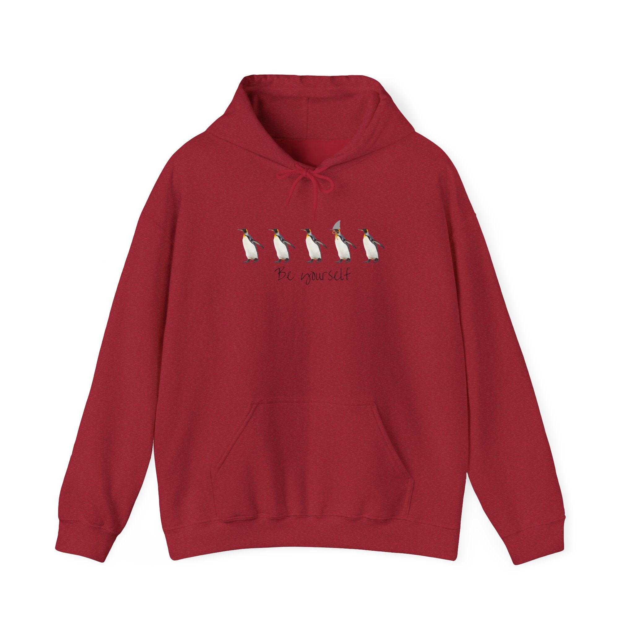 Be Yourself Cute Penguin-Shark Hoodie