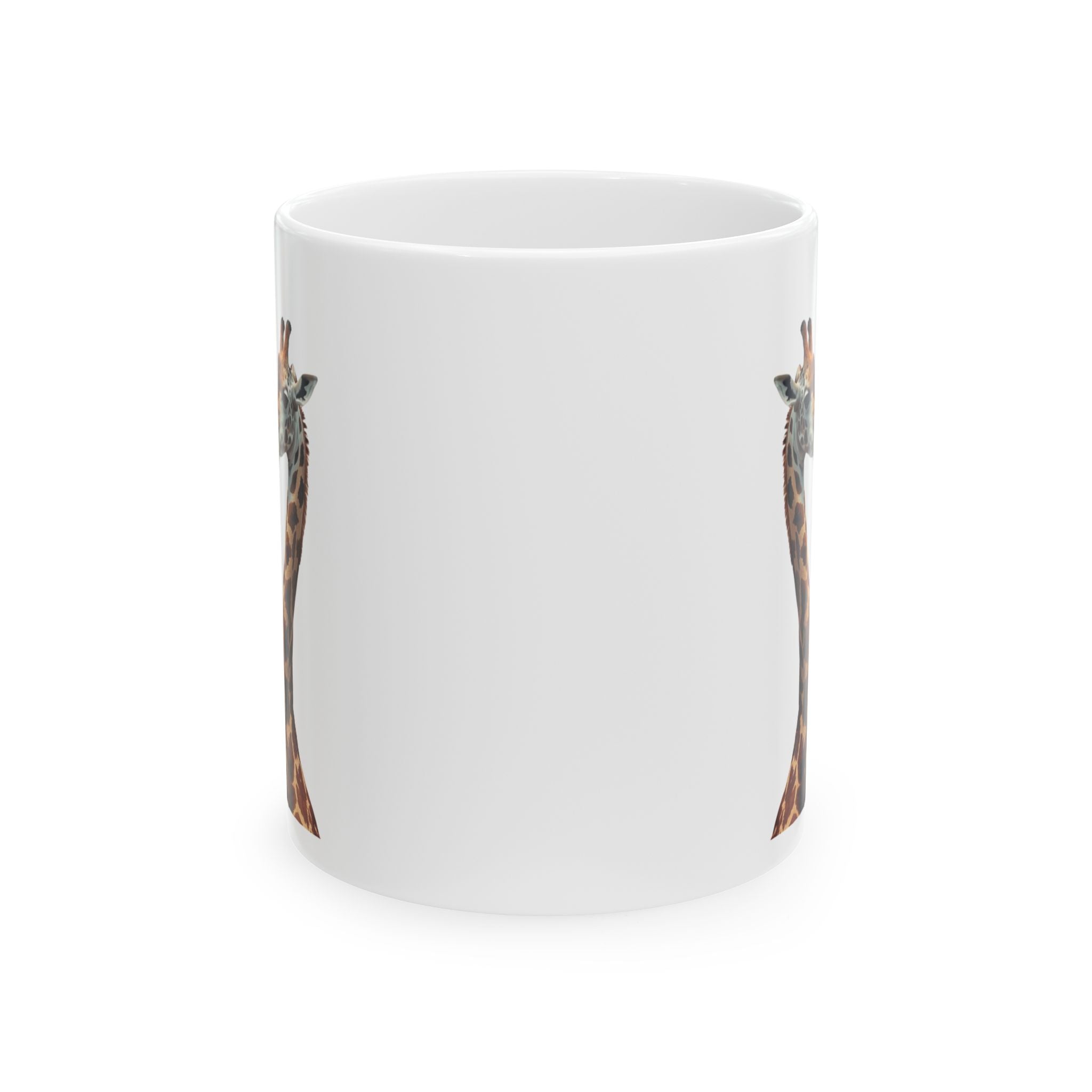 Giraffe Love Ceramic Mug — Cute Safari Animal Coffee Cup 11oz