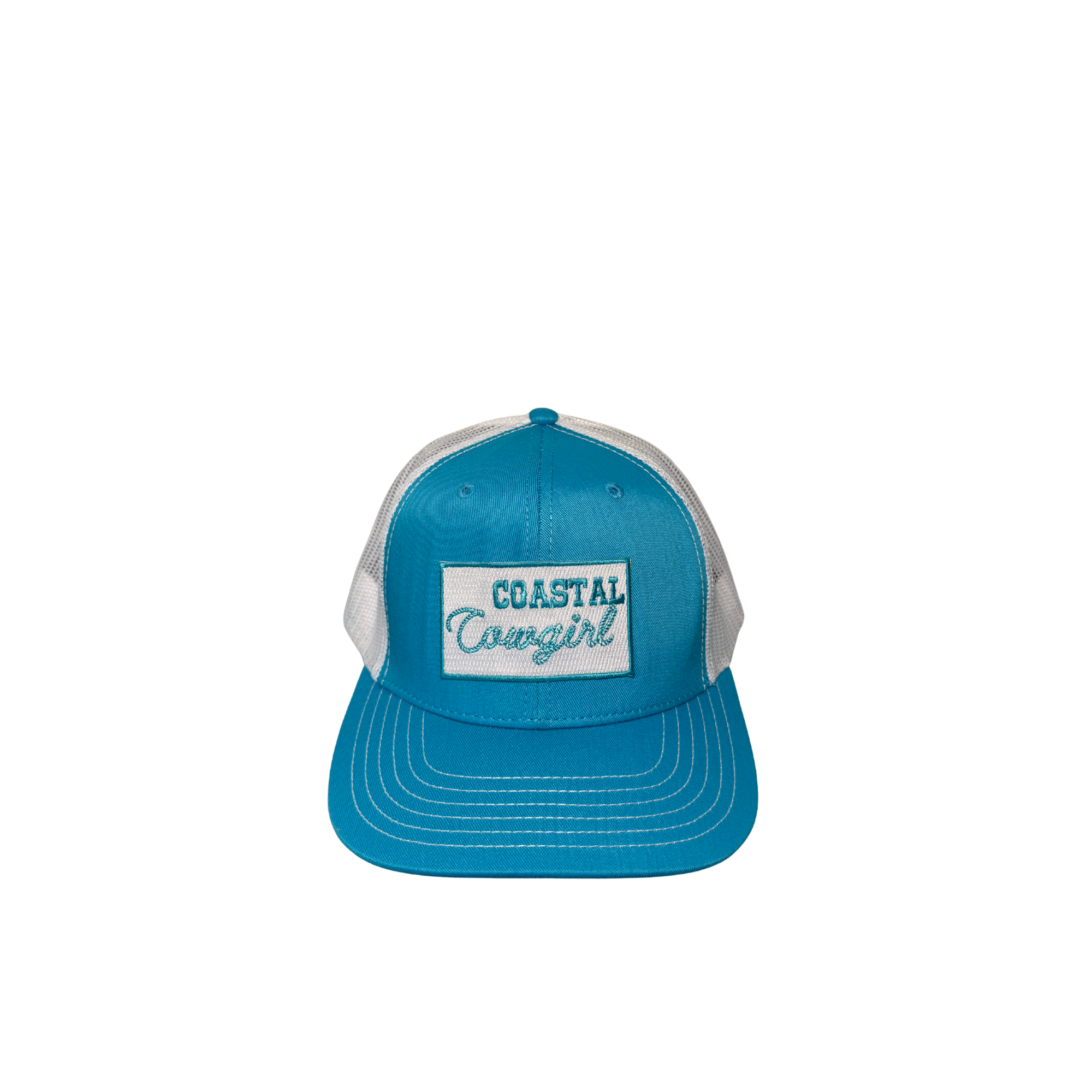 Coastal Cowgirl Trucker Snapback Hat | Aqua