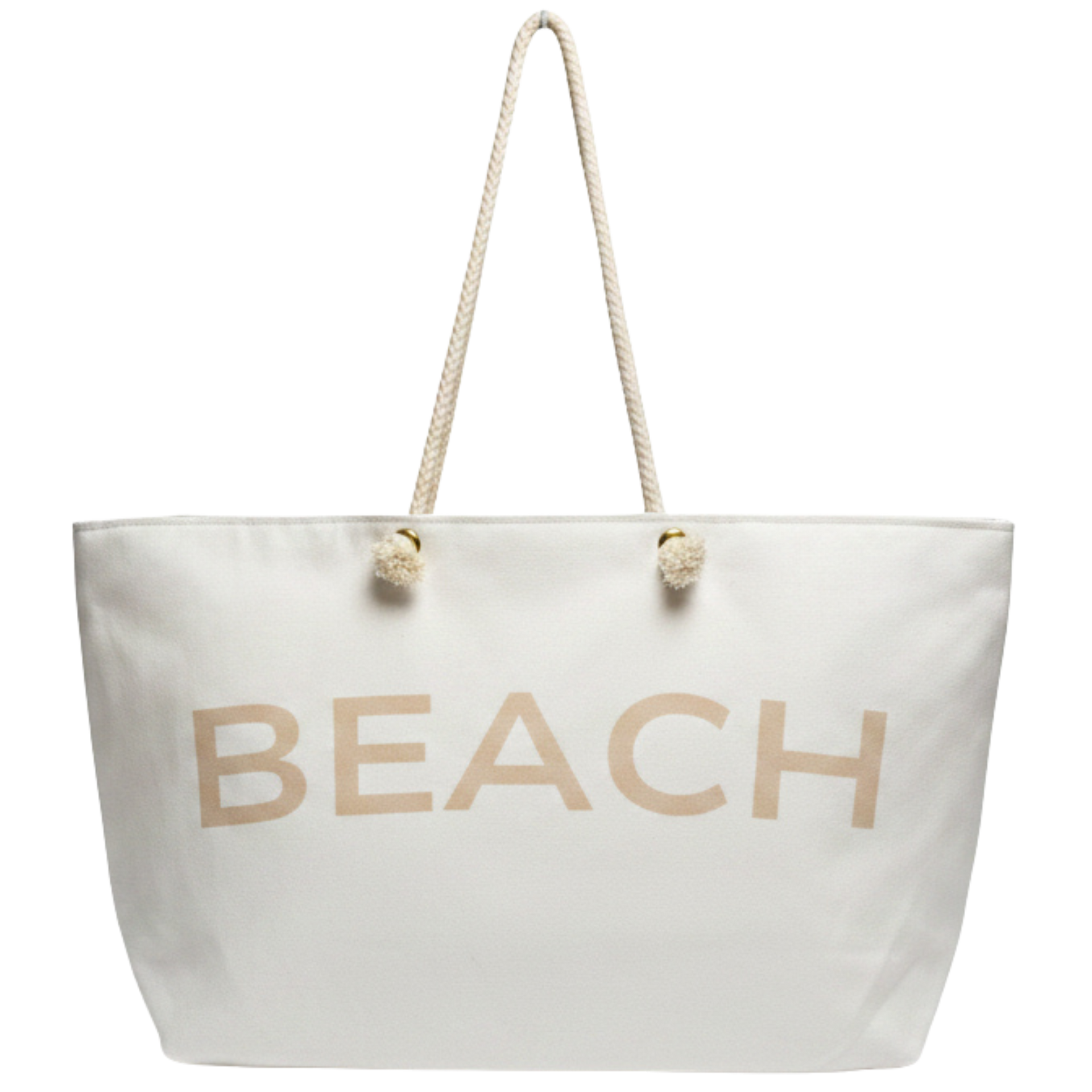 Beach Weekender Tote Bag | Oversized Lined Beach Bag with Rope
