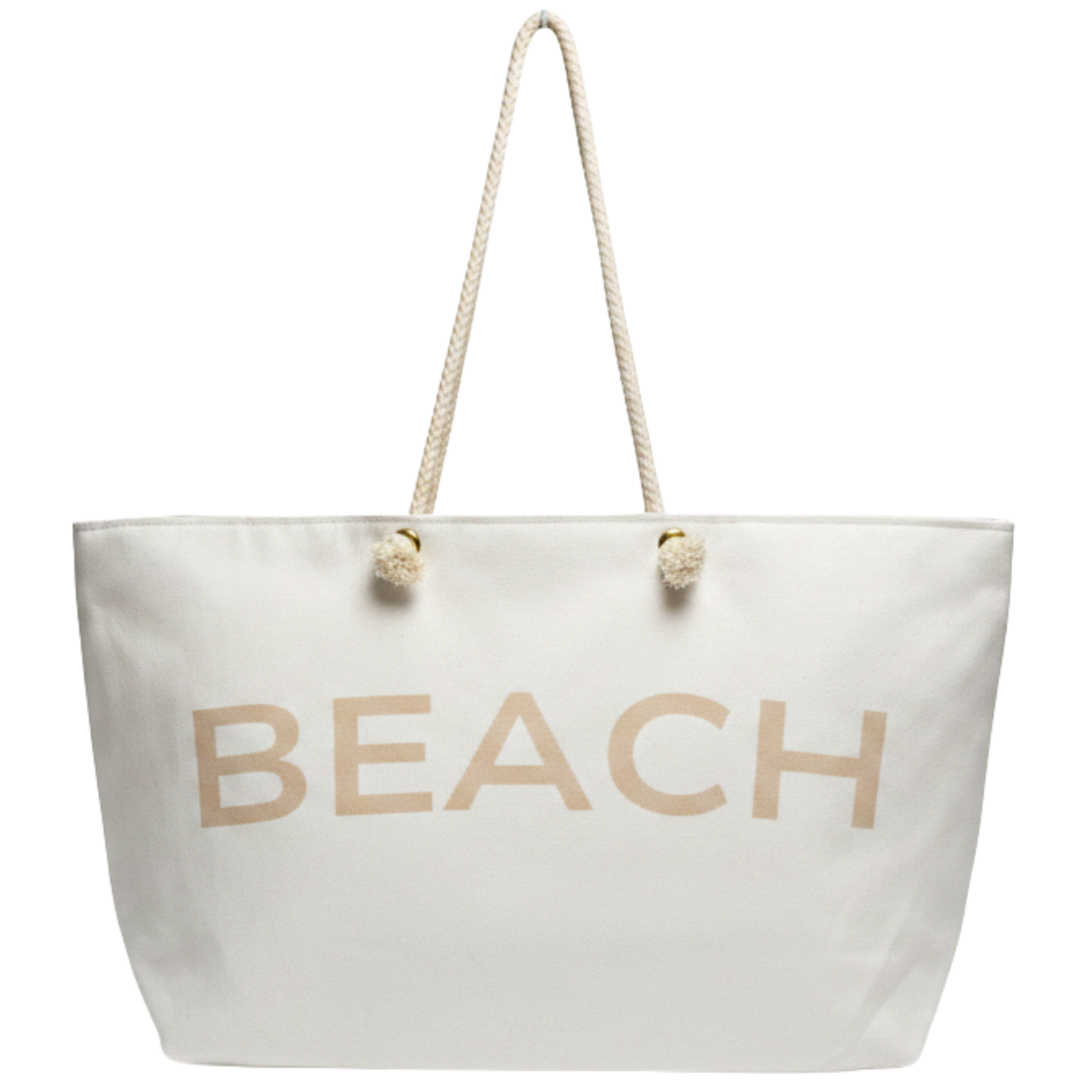 Beach Weekender Tote Bag | Oversized Lined Beach Bag with Rope Handles