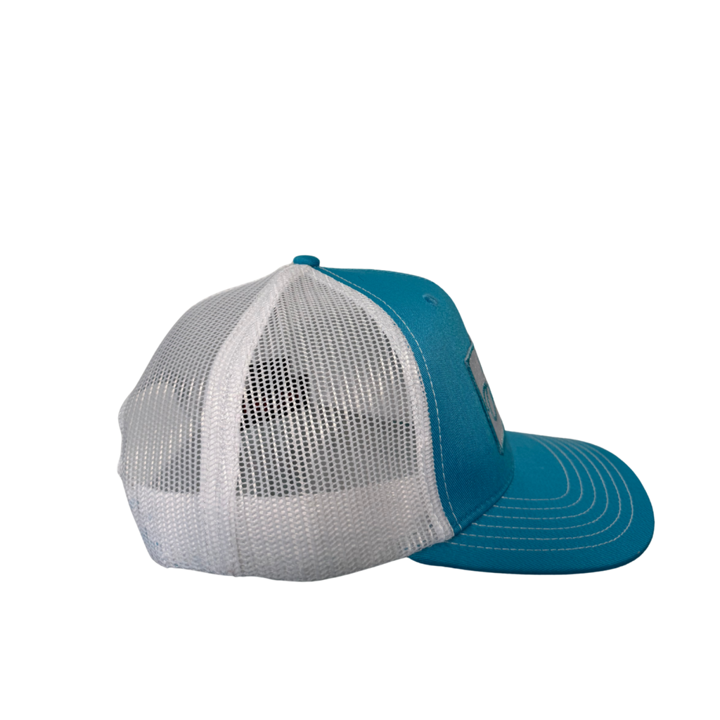 Coastal Cowgirl Trucker Snapback Hat | Aqua