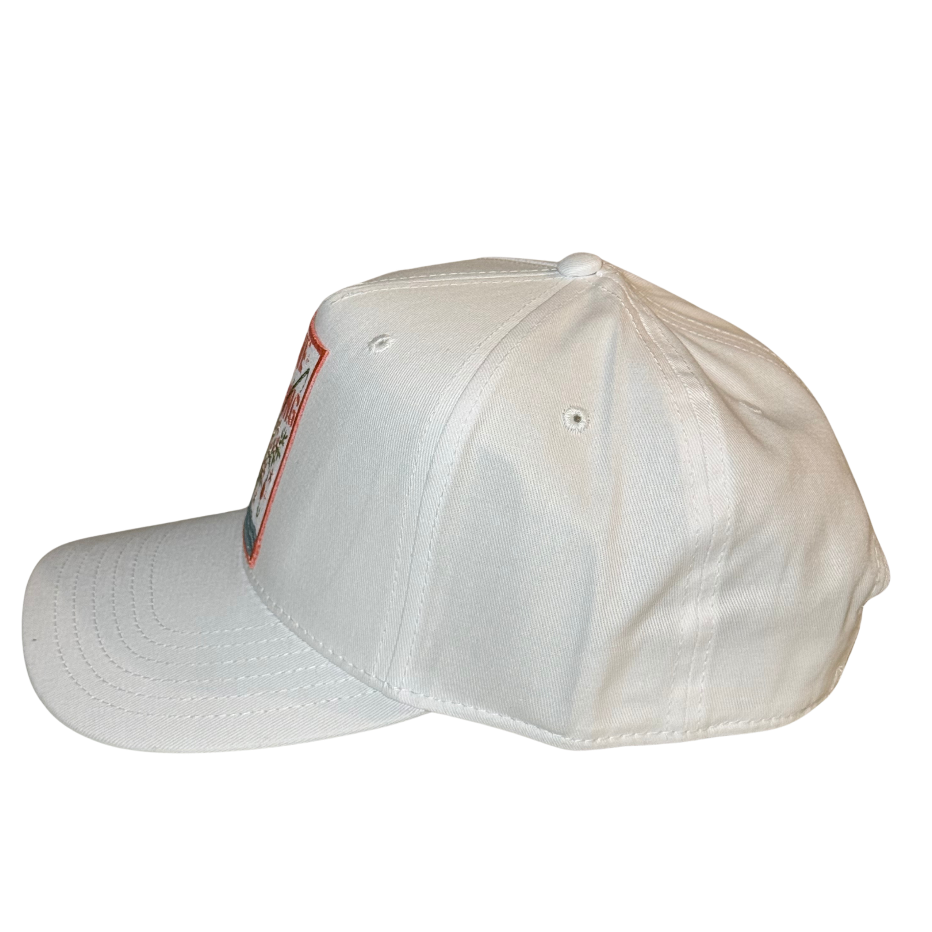 Gone Fishing Floral Patch Hat for Girls Who Fish