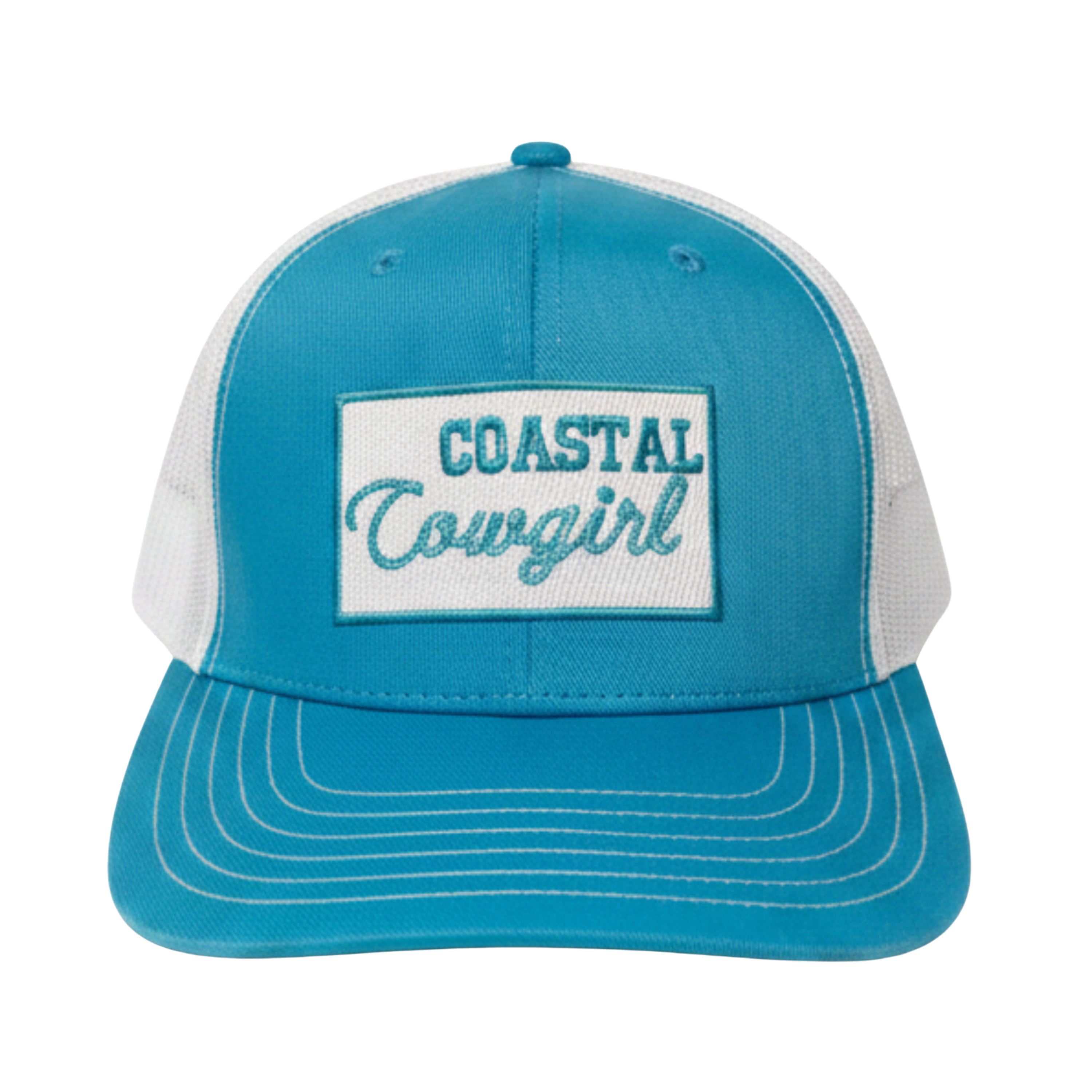 Coastal Cowgirl Trucker Snapback Hat | Aqua