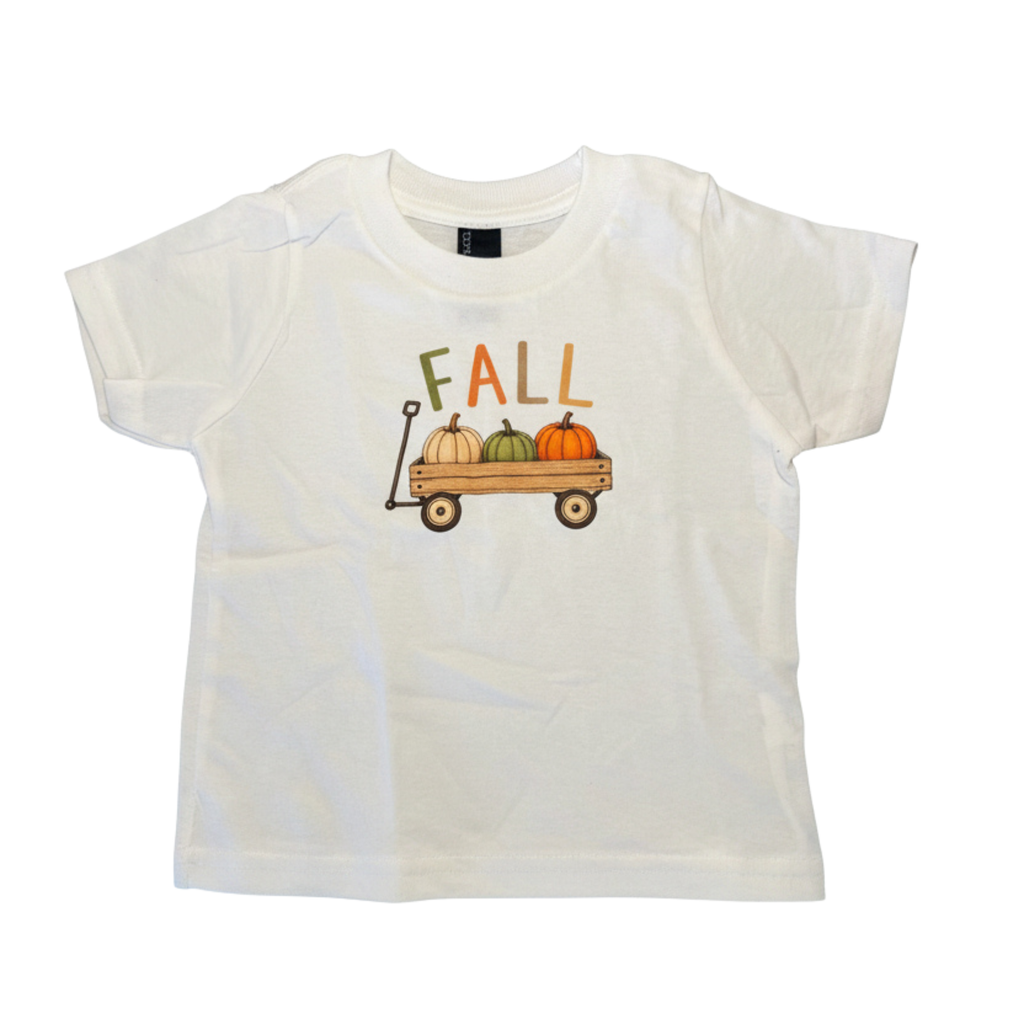 Fall Pumpkin Wagon Infant and Toddler T-Shirt