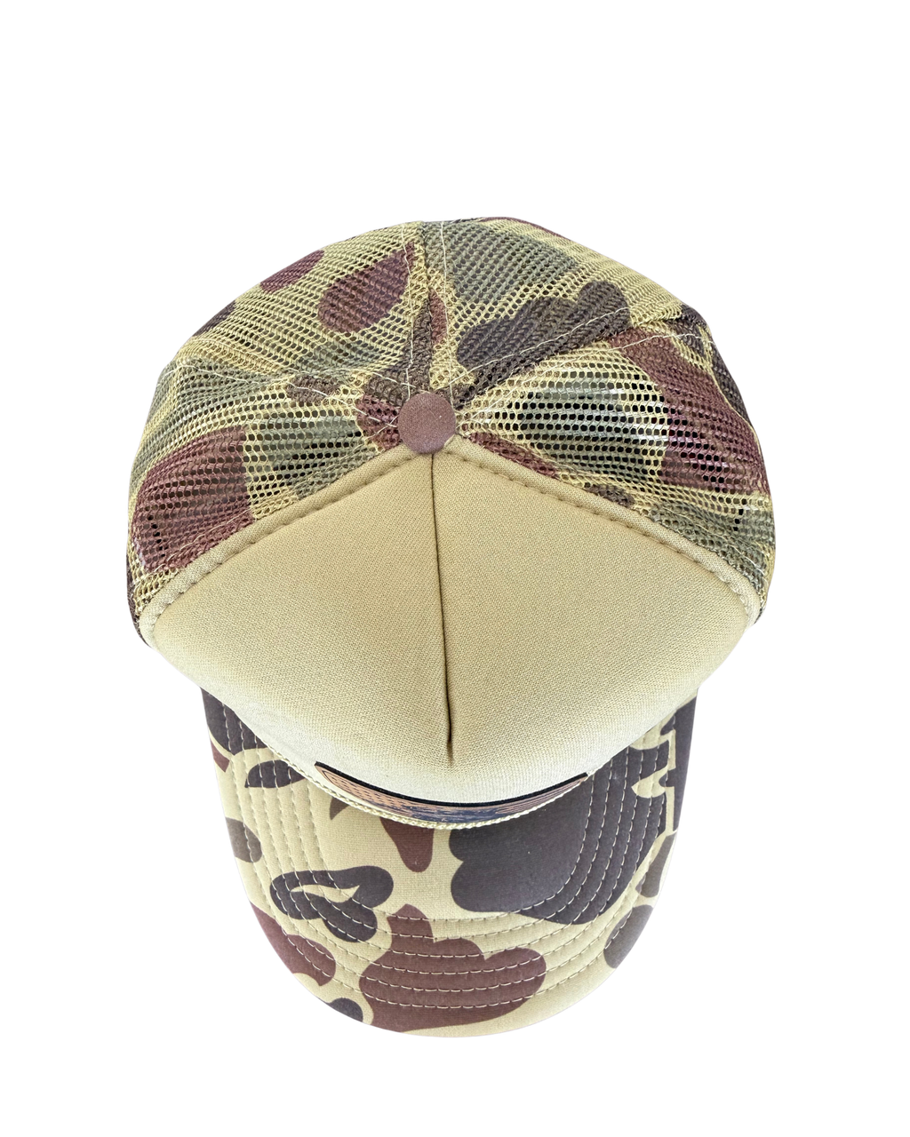 Duck Hunting Dog Leather Patch Rope Hat | Camo