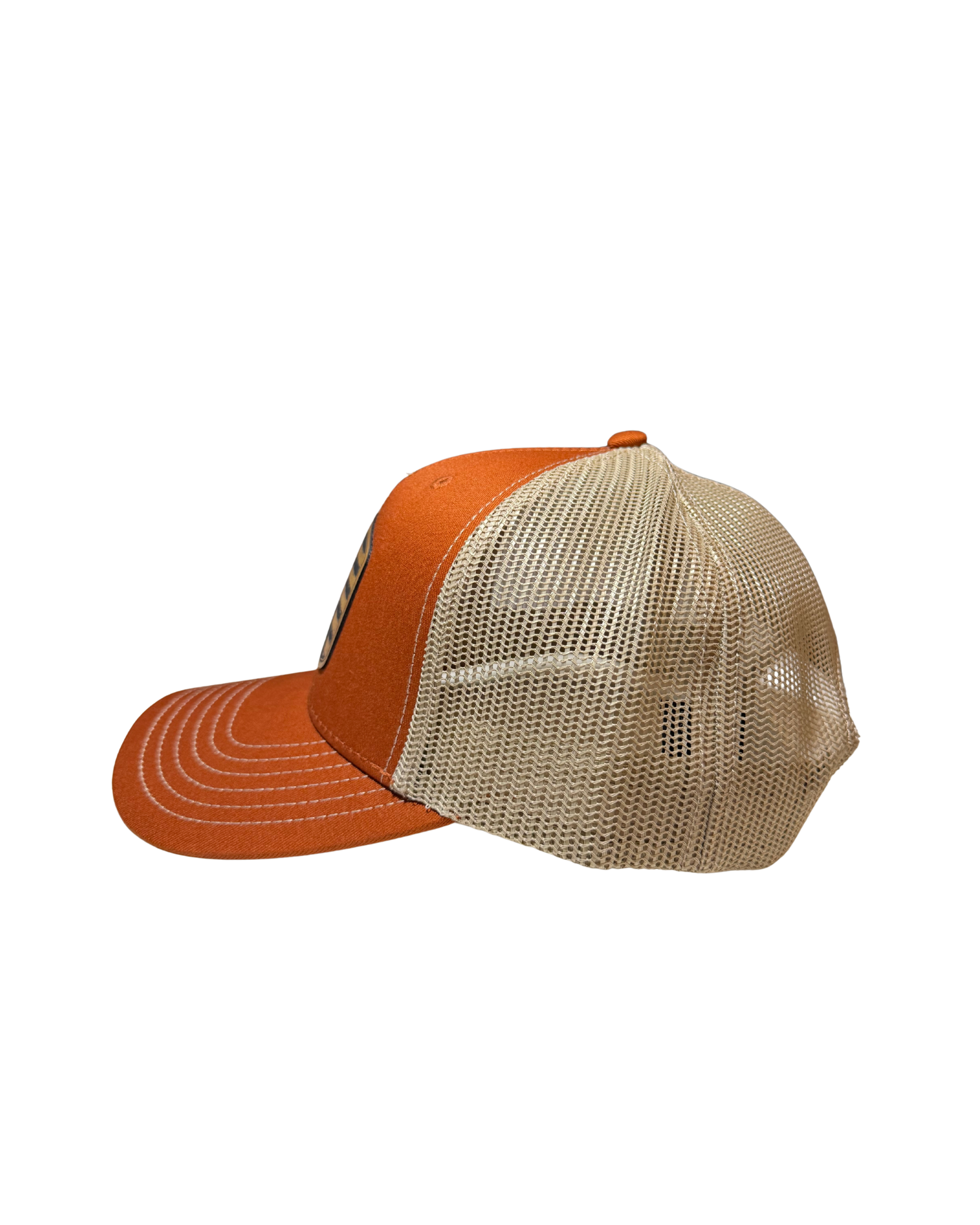 Duck Hunting Dog Leather Patch Trucker Hat
