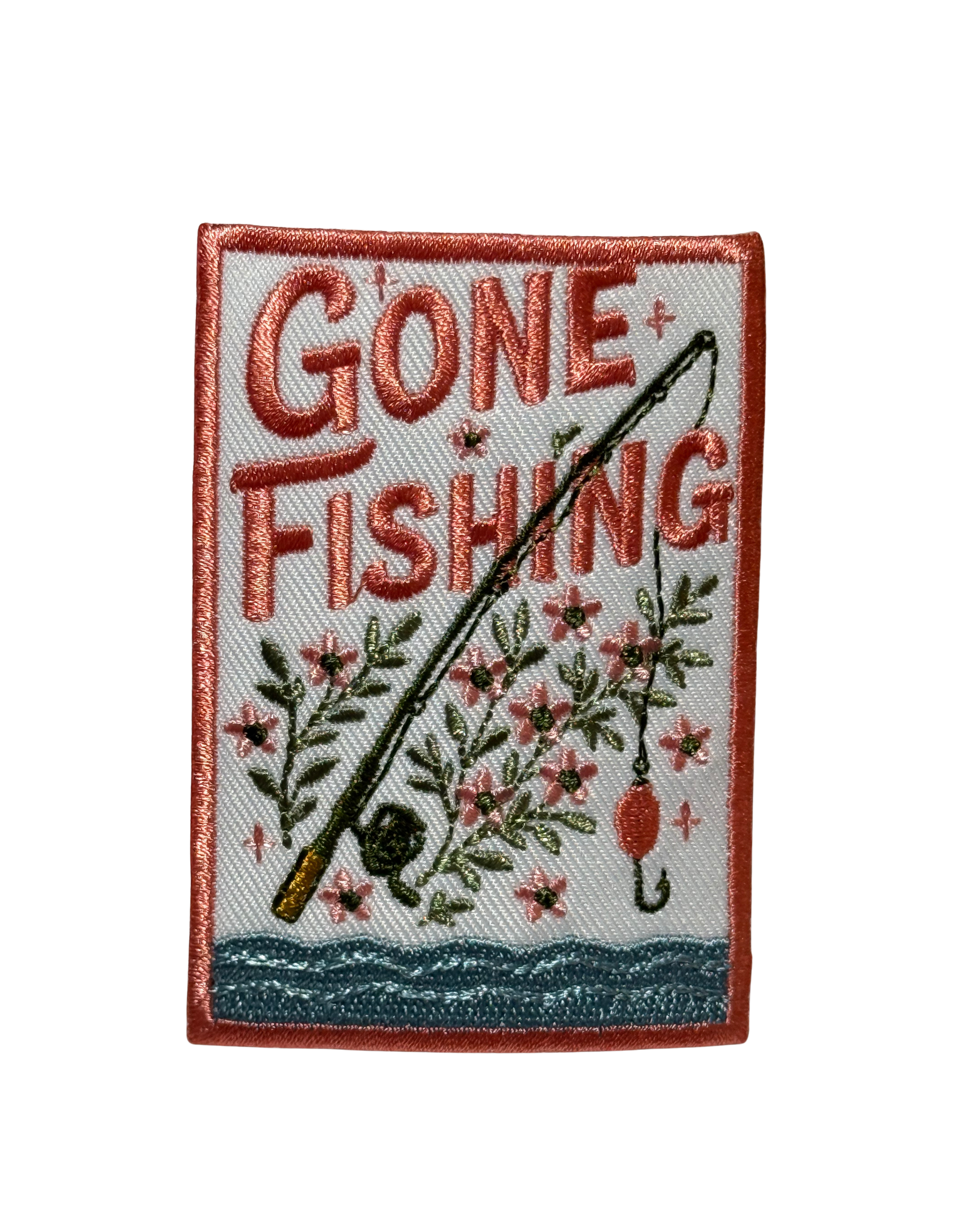 Gone Fishing Floral Patch Hat for Girls Who Fish