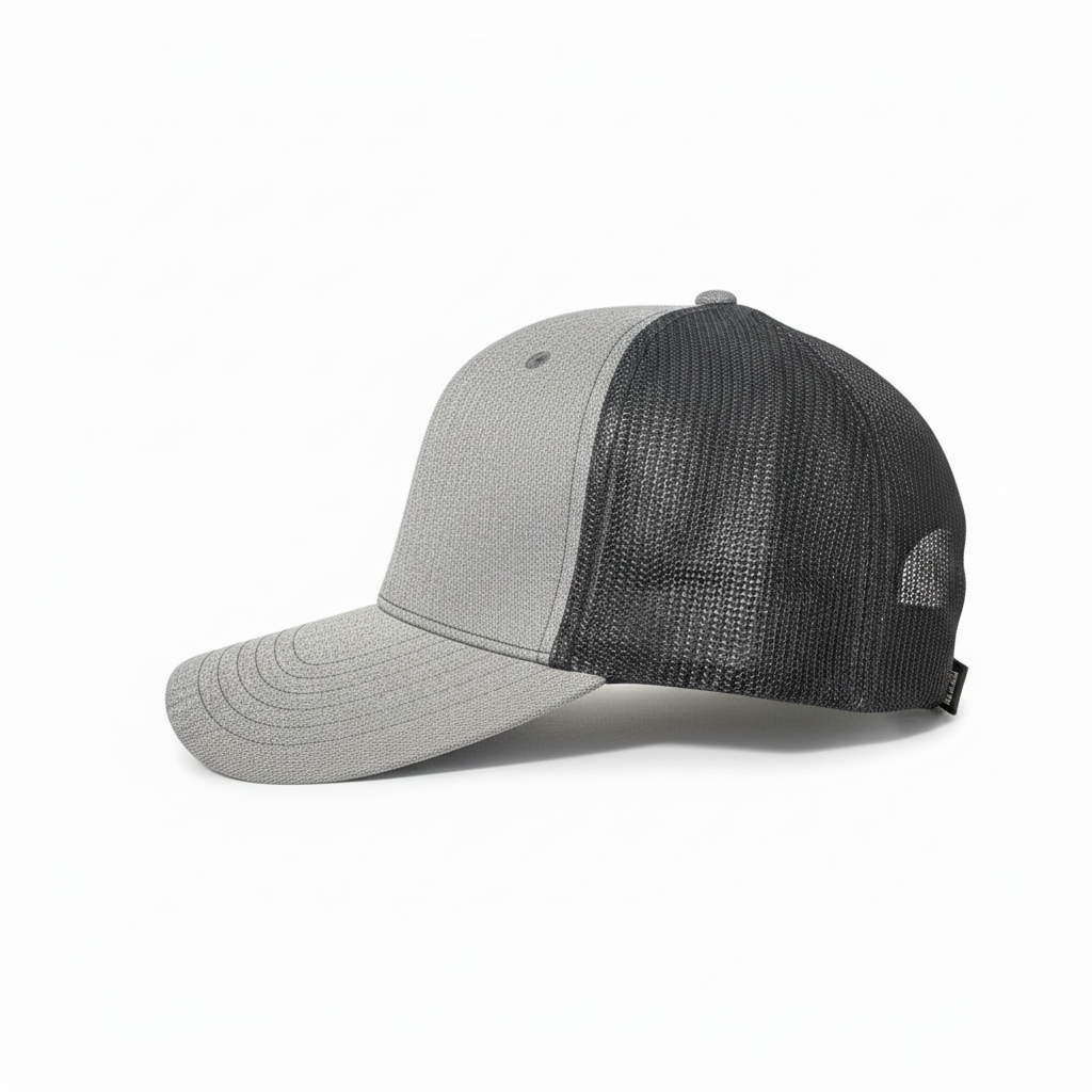 American Flag Leather Patch on Flex Fit Hat