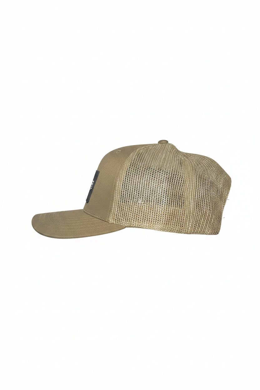 Hooked on Freedom Fishing Leather Patch Trucker Hat