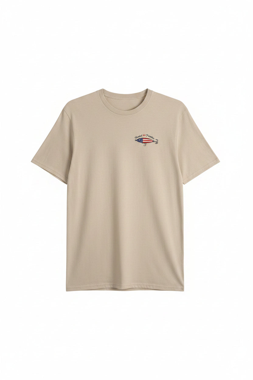 Hooked on Freedom T-Shirt | Patriotic Fishing Shirt