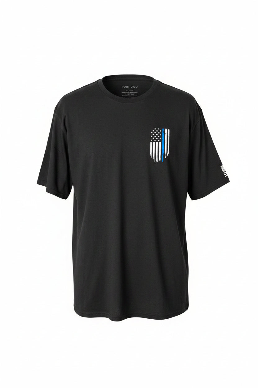 Blessed Are the Peacemakers Thin Blue Line Flag