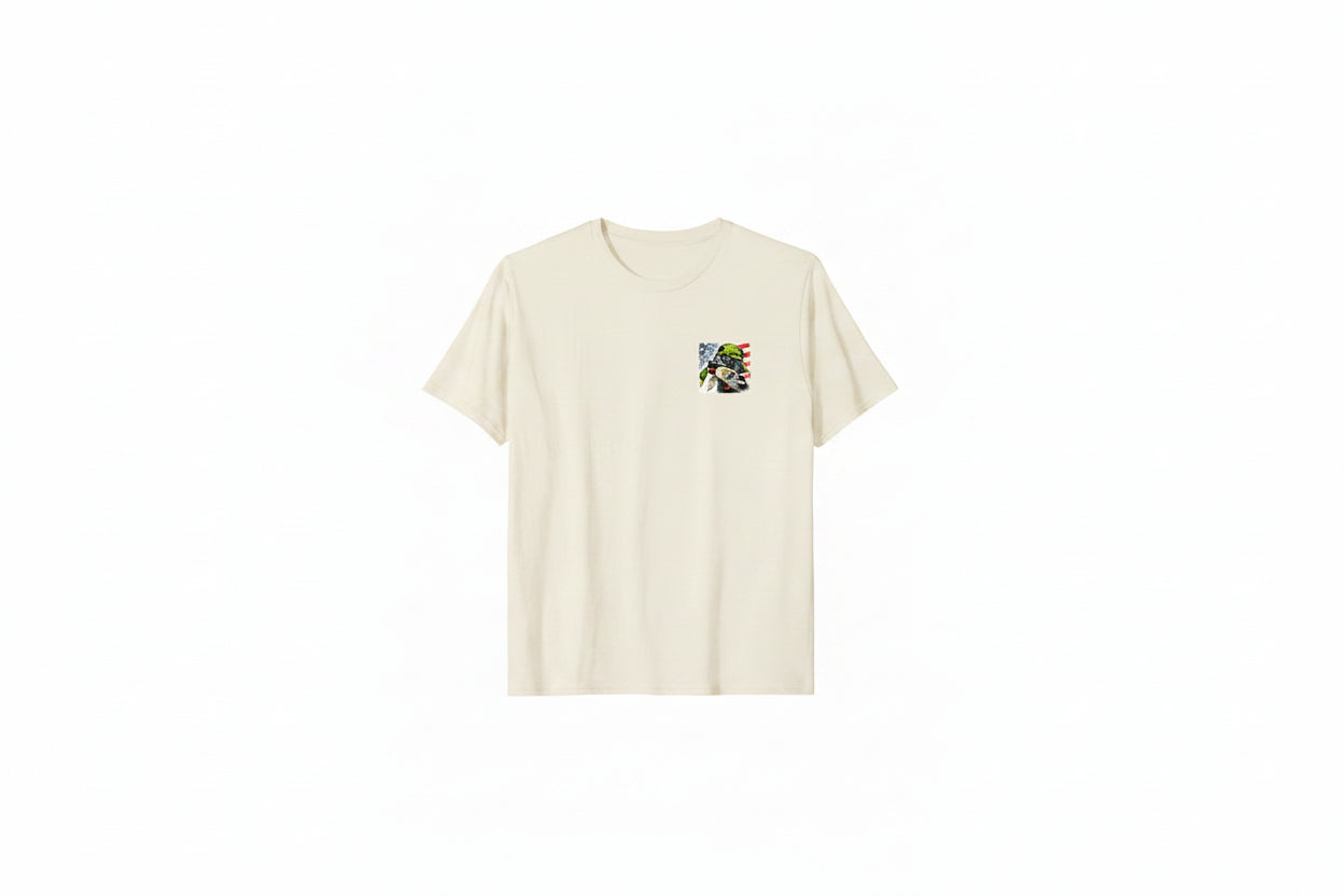 Duck Hunting Dog Patriotic Flag T-Shirt