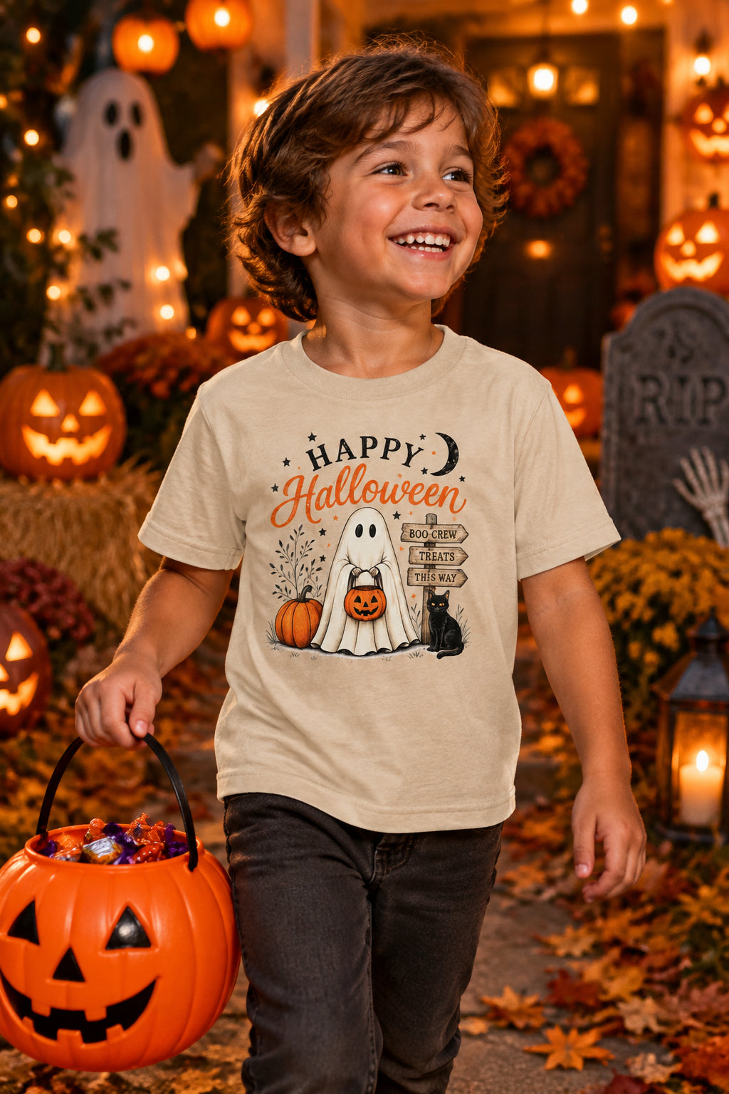 Happy Halloween T-Shirt for Kids