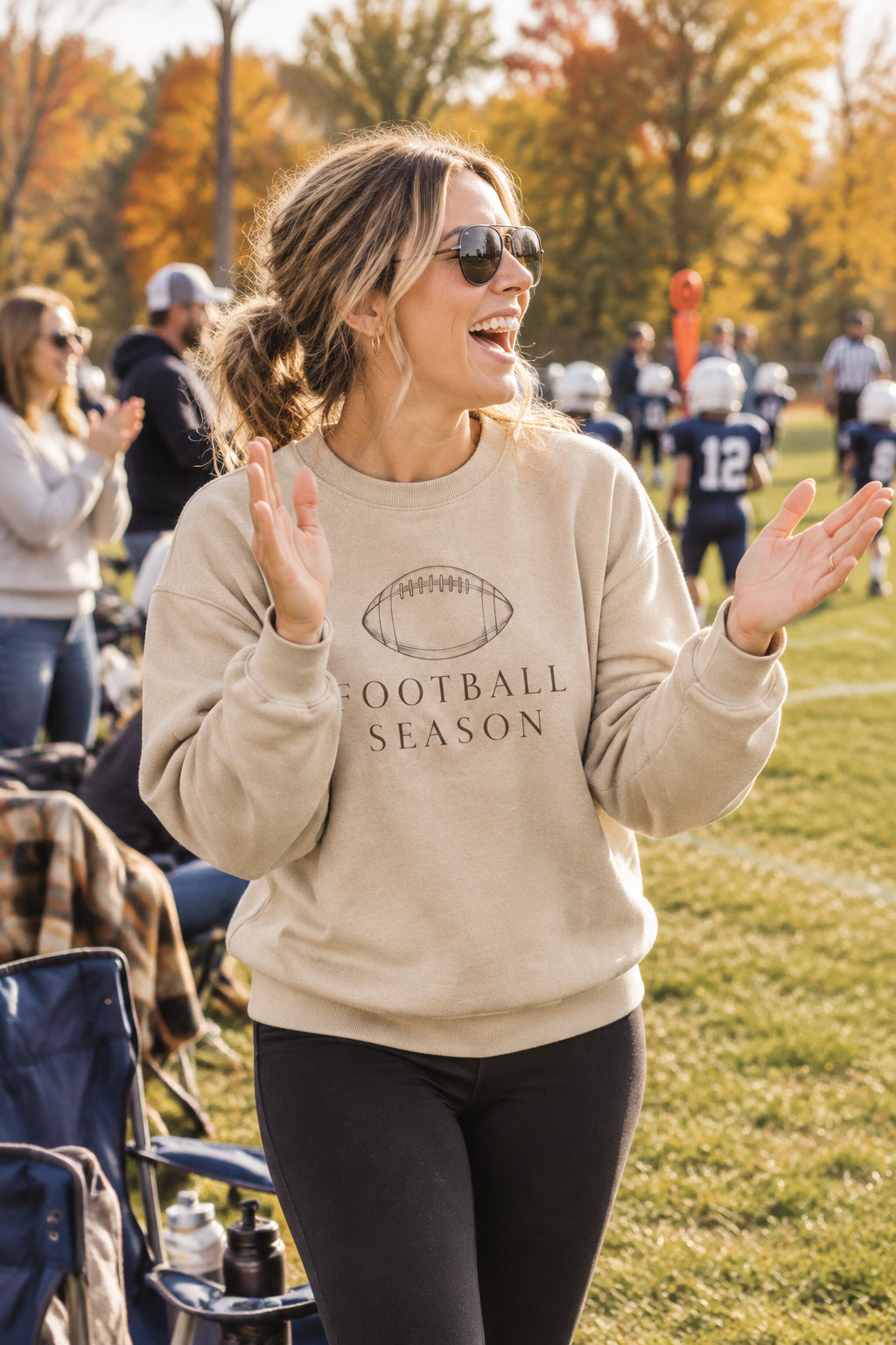 Football Season Crewneck Sweatshirt