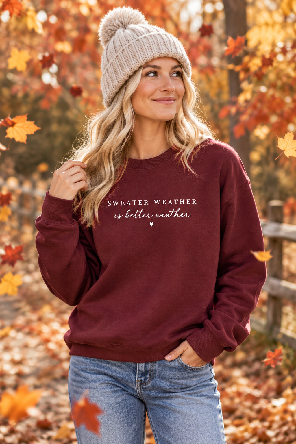 Sweater Weather is Better Weather Crewneck Sweatshirt