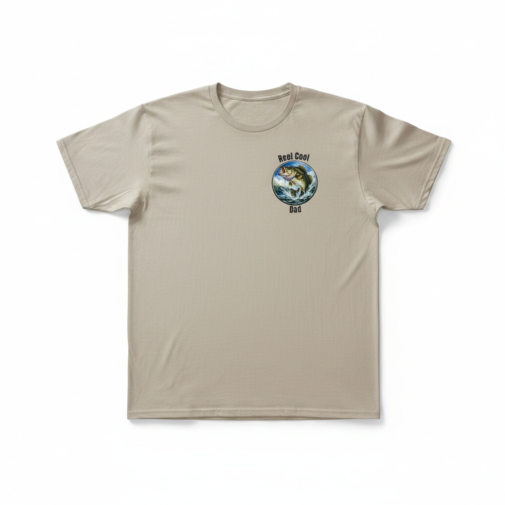 Reel Cool Dad Fishing Graphic T-Shirt | Father's Day T-Shirt