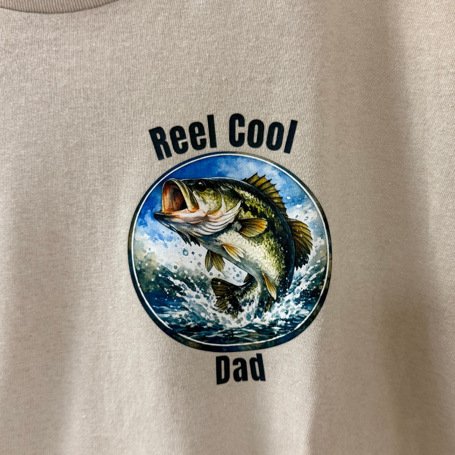 Reel Cool Dad Fishing Graphic T-Shirt | Father's Day T-Shirt