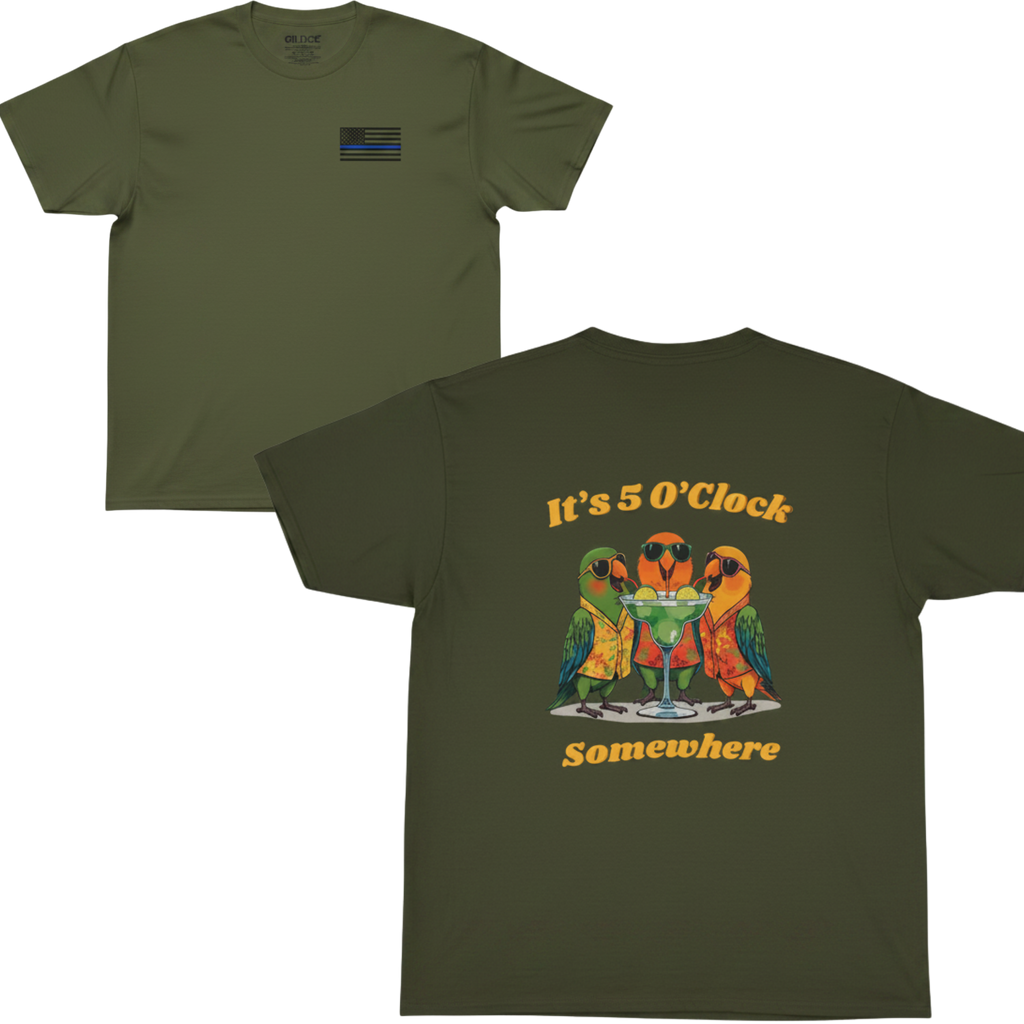 Five O'Clock Somewhere T-Shirt | Thin Blue Line