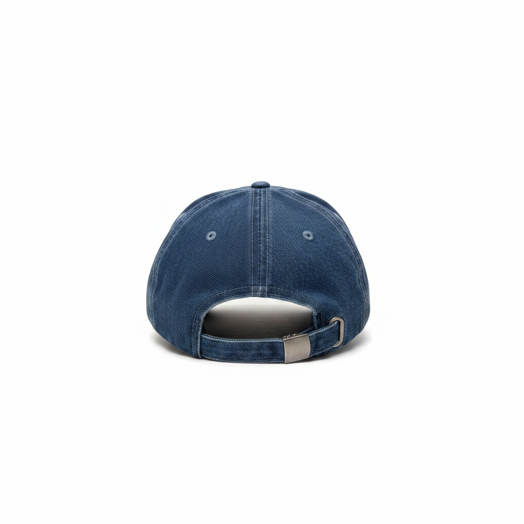 Denim Hat with Morgan Wallen Inspired Pink Patch
